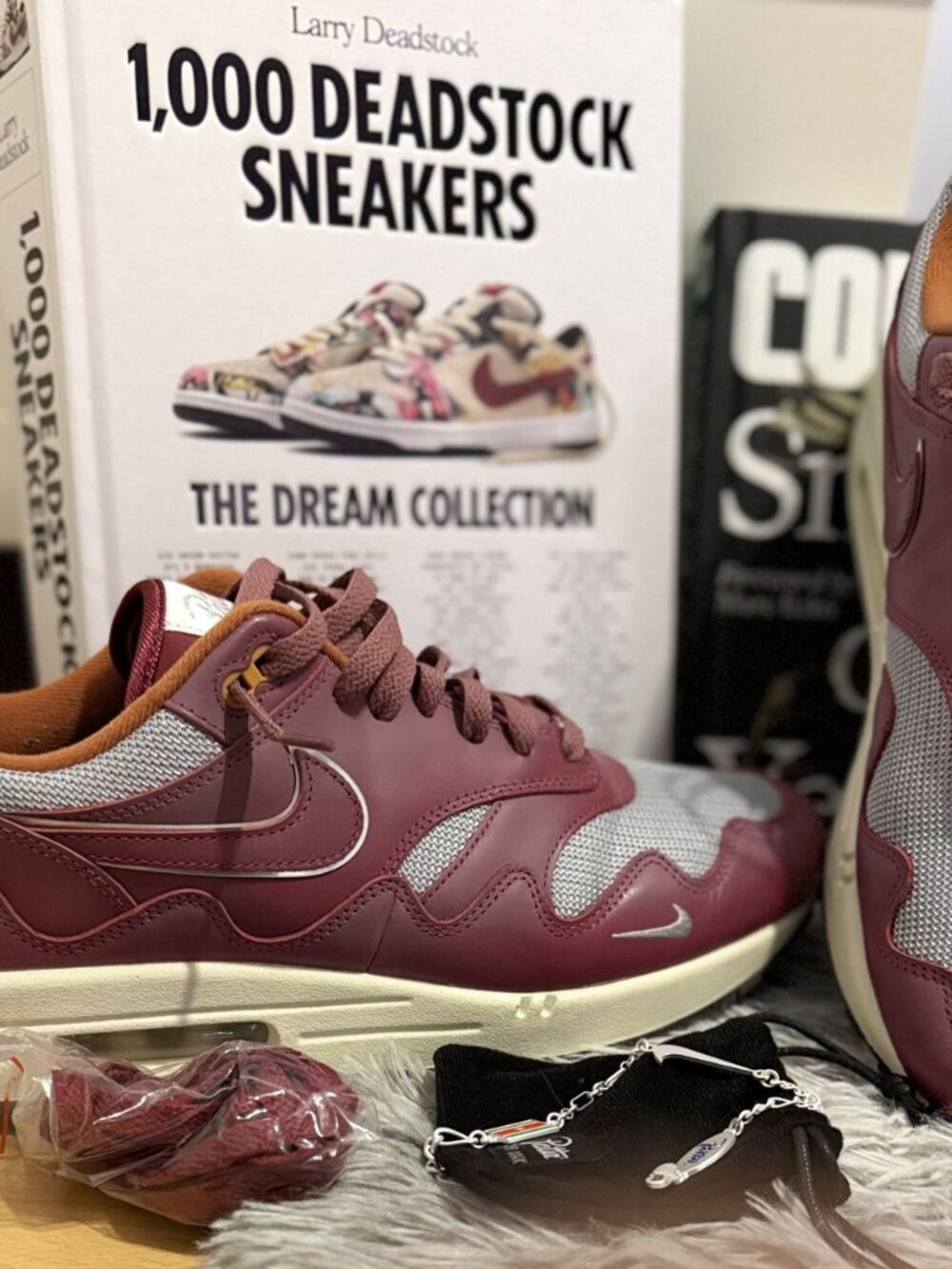 Patta x Nike Air Max 1 The Wave Rush Maroon Men's 11 DO9549-001 – With Bracelet